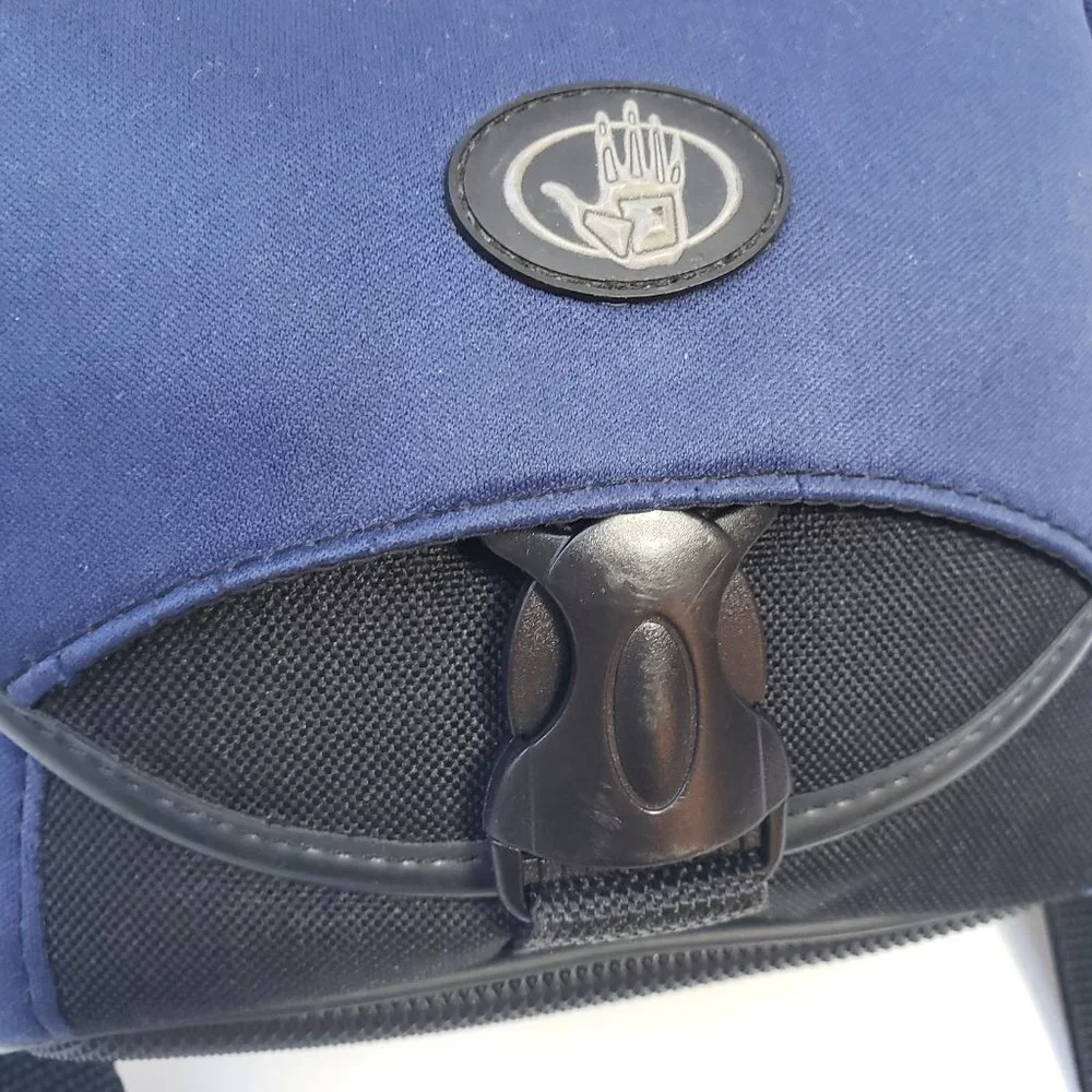 Fellowes Body Glove Camera Bag Padded with Shoulder Strap Pockets Blue Black